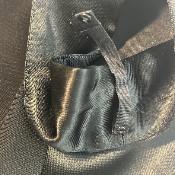 YL By Yair,STUNNING Black Velvet Cutout Tuxedo Cocktail Dress w/Bra Holders,EUC - Picture 10 of 15